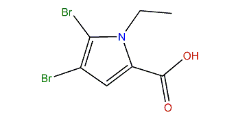 4,5-Dibromo-1-ethyl-1H-pyrrole-2-carboxylic acid